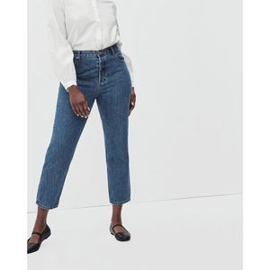 Everlane Womens Blue Organic Cotton Curvy 90's Cheeky Straight Leg Jean Size 32